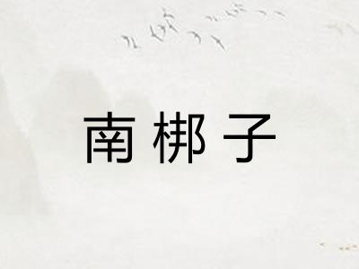 南梆子
