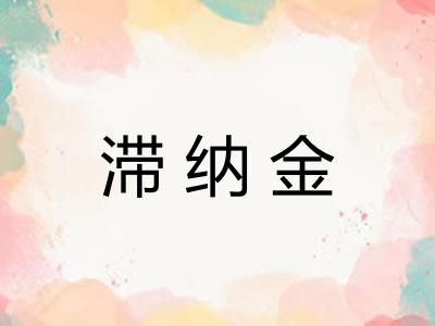 滞纳金