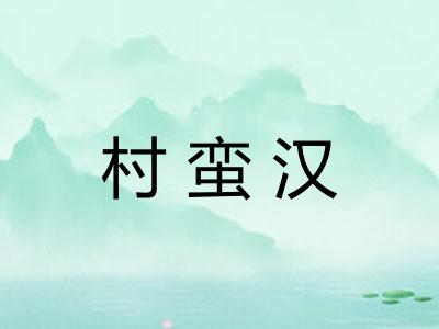 村蛮汉