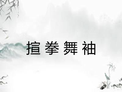 揎拳舞袖