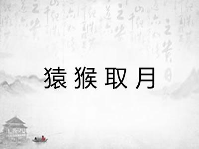猿猴取月