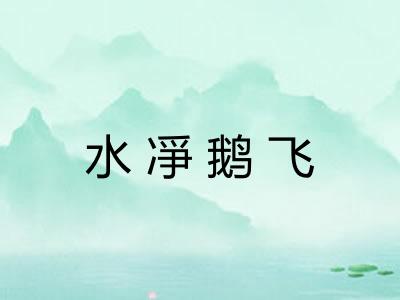 水凈鹅飞