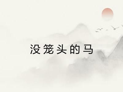 没笼头的马