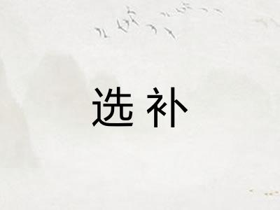 选补