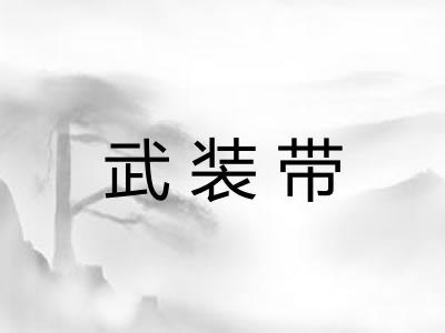 武装带