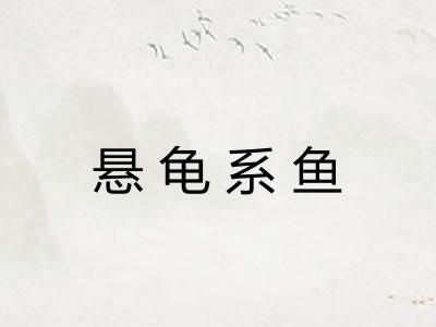 悬龟系鱼