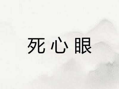 死心眼