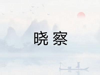 晓察