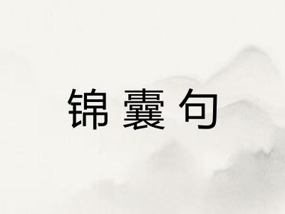 锦囊句