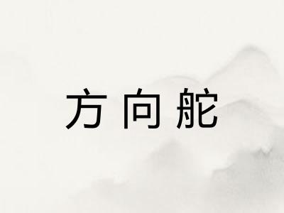 方向舵