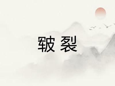 皲裂