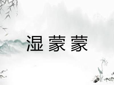 湿蒙蒙