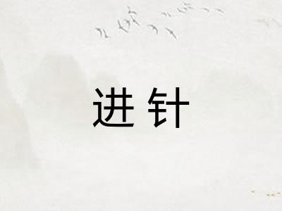 进针