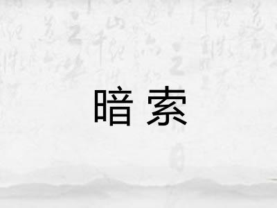 暗索