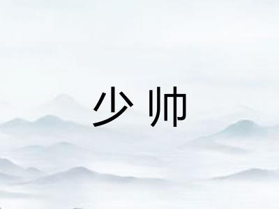 少帅