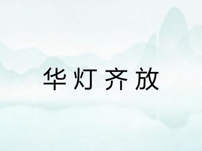华灯齐放