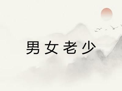 男女老少