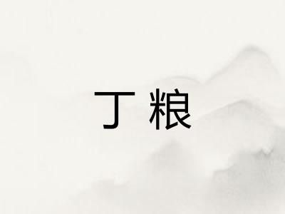 丁粮