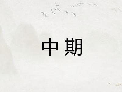 中期