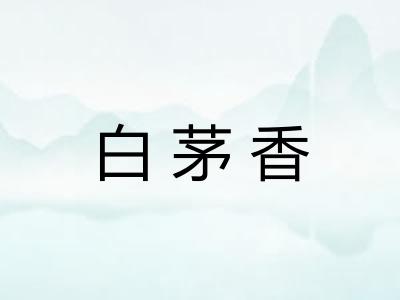 白茅香