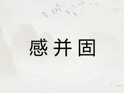 感并固
