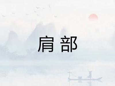 肩部