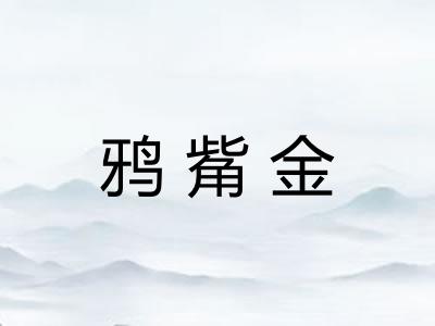 鸦觜金