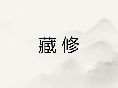 藏修