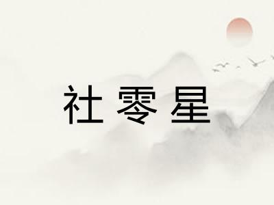 社零星