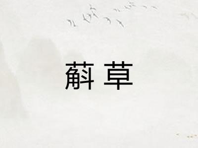 蔛草