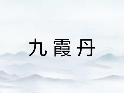 九霞丹