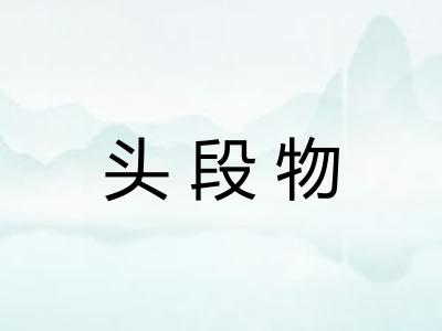 头段物