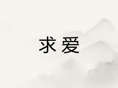 求爱