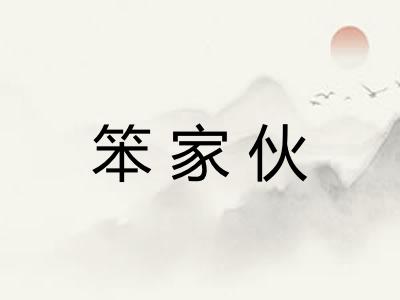 笨家伙