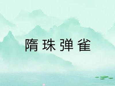隋珠弹雀
