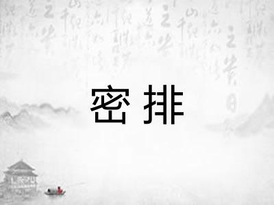 密排