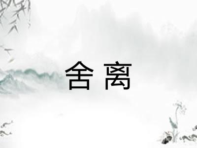 舍离