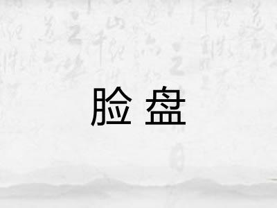 脸盘
