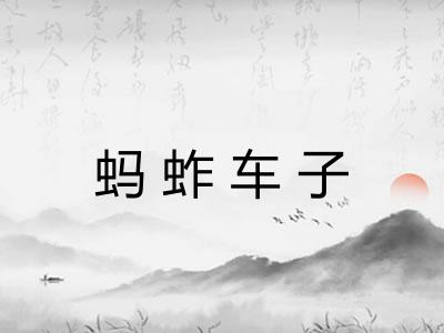 蚂蚱车子