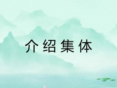 介绍集体