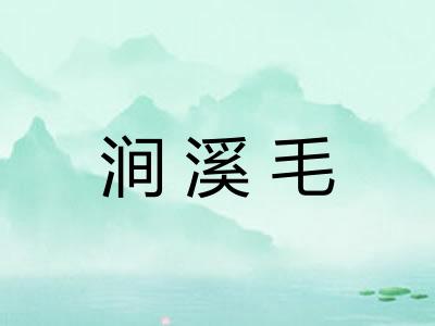 涧溪毛