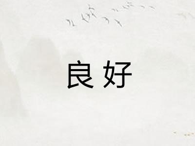 良好