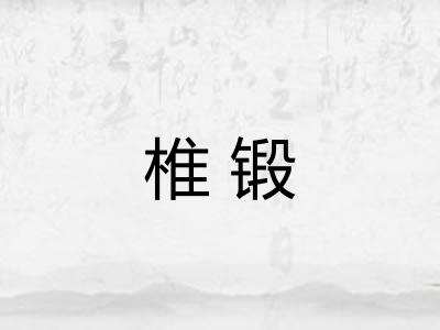椎锻