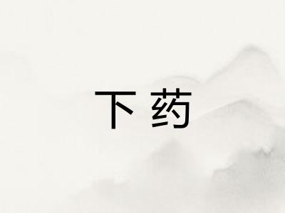 下药