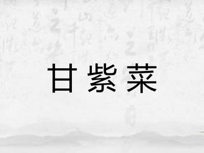 甘紫菜