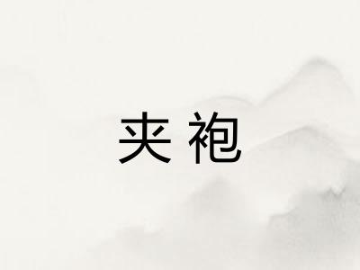 夹袍