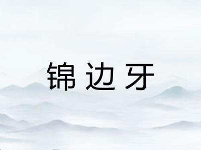 锦边牙