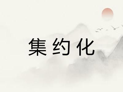 集约化