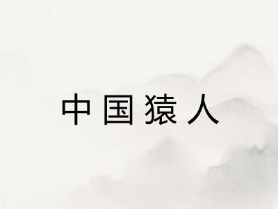 中国猿人