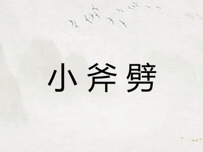 小斧劈